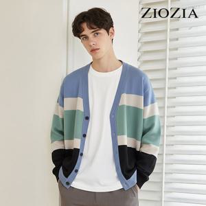 [지오지아] Y형 아웃포켓 버튼 가디건 A (AAB4EC1201_A)