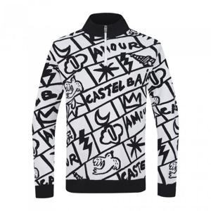 까스텔바작 남성 그래픽 반집업 니트 (bgcwsw207