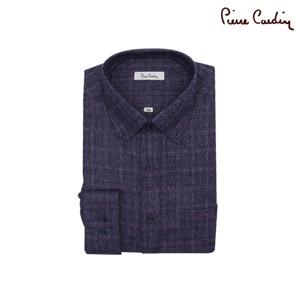 [피에르가르뎅] 톤온톤 체크 노말핏 드레스셔츠 PLDS4906