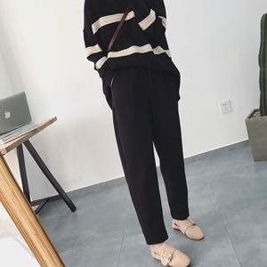 G125864사각주머니 모직 배기팬츠