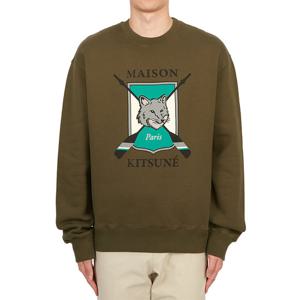 메종키츠네 칼리지 폭스 남성 기모 맨투맨 LM00309KM0307 P360