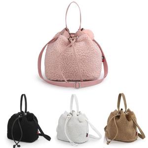 7718 뽀글이 양털 여성 크로스백 캐주얼 학생 데일리