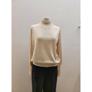 [숲] (SA2LK32) 반넥 프릴 니트