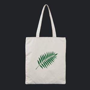 나뭇잎 에코백 지퍼형 수납 포켓에코백