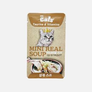 더캣츠 미니리얼스프 삼계 스프 40g 고양이 간식