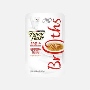 퓨리나 팬시피스트 브로스 참치&멸치&흰살생선 40g 고양이 간식