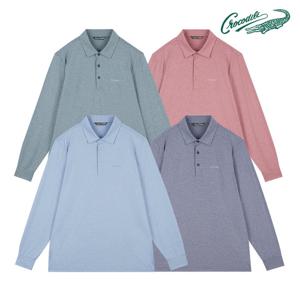 [크로커다일] 잔스트라이프 카라 티셔츠 CDAAATP1704