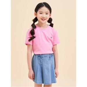 [빈폴키즈][Essential] 수피마 베이직 라운드 티셔츠 핑크 (BI4242UE2X)