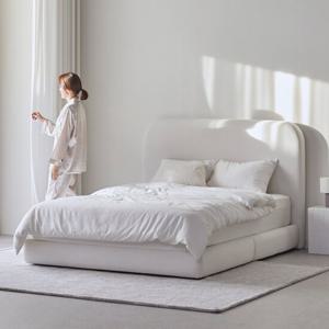 휴먼앤퍼니처 비안 아쿠아텍스 패브릭 침대 K 독립매트 GHM099