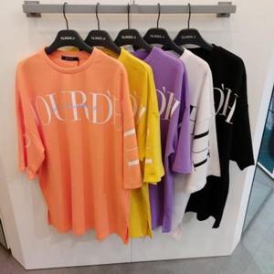 클라이드엔 FLBTS761F 여성 5부 빅래터링 티셔츠