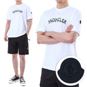 몽클레어 로고패치 라운드 티셔츠/8C00002 89A17 001