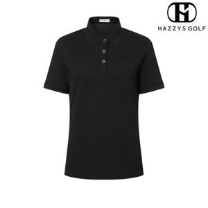 [헤지스골프] (HWTS4B311BK) 카라 포인트 피케 티