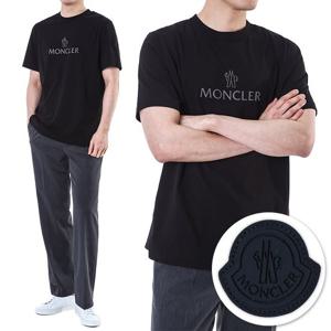 몽클레어 로고패치 라운드 티셔츠/8C00060 829H8 999