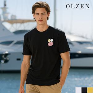 [올젠] 와펜 프린팅 반팔 티셔츠 I (ZPC2TR1505)