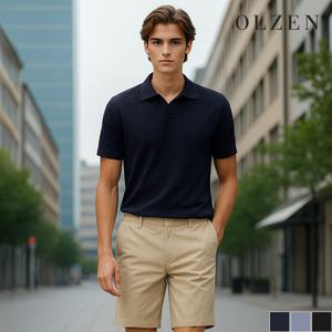 [올젠] 반팔 오픈 카라 니트 I (ZPC2ET1504)