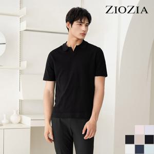 [지오지아] 린넨 혼방 워셔블 슬릿 카라니트 (AEC2ET1101)