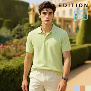 [에디션] 쿨 카라 베이직 반팔 카라 티셔츠  (NEC2TT1902)
