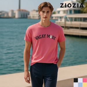 [지오지아] [남녀공용]오버핏 그래픽 반팔 티셔츠 (ABC2TR3181)