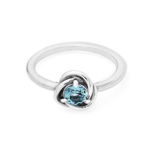 판도라 192993C03 모먼트 씨 아쿠아 블루 이터니티 실버 반지