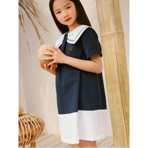 [빈폴키즈] 클래식 플레어 원피스 네이비 (BI4071G02R)