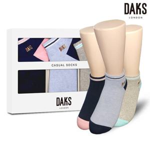 [닥스(양말)]숙녀양말 3족 선물세트 스니커즈 발목포인트 24417