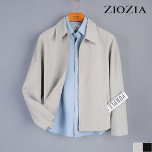 [지오지아] 세미 오버핏 미니멀 카라 블루종 점퍼 (ABC2JJ1103)