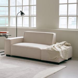 휴먼앤퍼니처 포엘 아쿠아텍스 패브릭 2인용 소파+스툴 GHM135