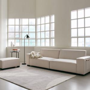 휴먼앤퍼니처 포엘 아쿠아텍스 패브릭 4인용 소파+스툴 GHM133