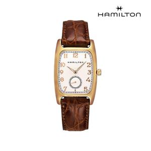 [해밀턴]H13431553 아메리칸 클래식 볼튼 쿼츠 PVD 브라운 가죽 여성 시계
