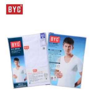 BYC 순면 무지 남성 반팔 런닝 빅사이즈