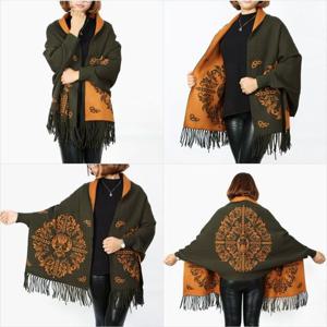 겨울 여친 선물 패션 아이템 플라워 가디건 숄 여성용