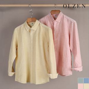 [올젠] 피그먼트 솔리드 여름 셔츠 (ZRC2WC1101)