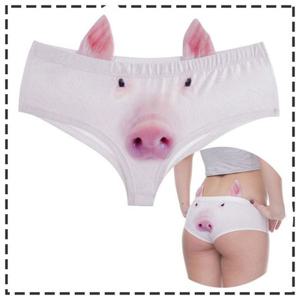 핑크돼지 애니멀팬티프린팅 여성팬티