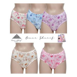 엄마 할머니 60대 꽃무늬 요일팬티 5매 여자속옷