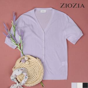 [지오지아 여성] 여성 브이넥 반팔 가디건 (AFC2EC1101)