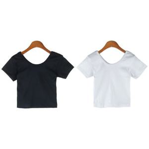 무지 반팔 크롭티 SD7095