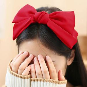 엔젤슈슈 새틴 왕 리본 헤어밴드 패션 예쁜 머리띠