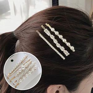 옆머리 실핀 요일별 다르게 진주장식 머리핀 5종세트