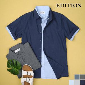 [에디션] 마 혼방 반팔 셔츠  (NEC2WC1951)