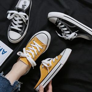 여성단화 스니커즈 뮬 캔버스화 여자신발 ZG8003