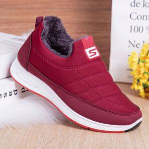 여성 겨울 캐주얼 안감퍼 신발 슬립온 운동화 단화