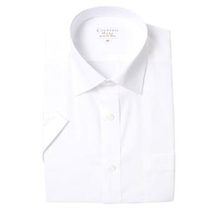 [카운테스마라(셔츠)]23S/S 면100 도비 화이트 일반핏 반소매CDCW1B1115A0