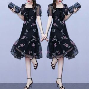 이중망사 7772 나비원피스 원피스 원피스치마 CESS