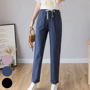 306J109S 빅사이즈 밴딩 빅사이즈미시옷 린넨 9부 팬