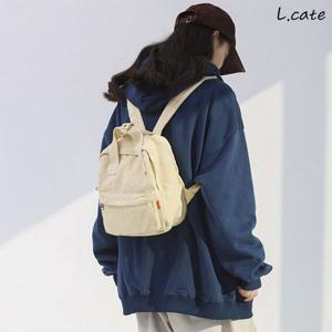 엘케이트 여자 백팩 LJI066 캔버스 학생 데일리 가방