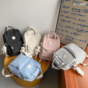 엘케이트 여자 백팩 LJI067 캔버스 학생 데일리 가방