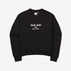 [FILA] 여성 루즈핏 소프트 기모 맨투맨 (FS2POE4151F_BLK)