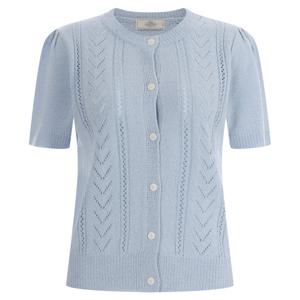 샵앤) 부클 국산 여성 반팔 니트가디건 BOM-WCD-12044-소라