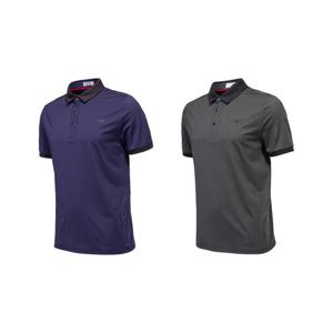 혼마골프 남성 SS 3 버튼 반팔 셔츠 HMFC702B714