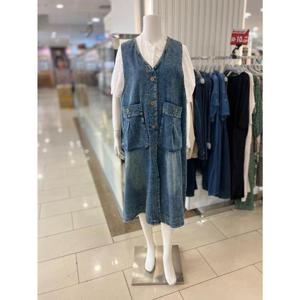 화이트호스 세이브존01 빅포켓오픈데님원피스 W241503